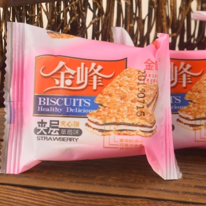 夾層草莓味夾心餅